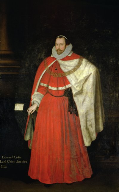 Edward Coke, Lord Chief Justice by Marcus Garret Gheeraerts the Younger